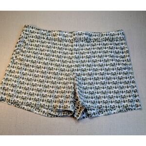 Banana Republic Size 14 High Rise Hampton Short Elephant Print Shorts